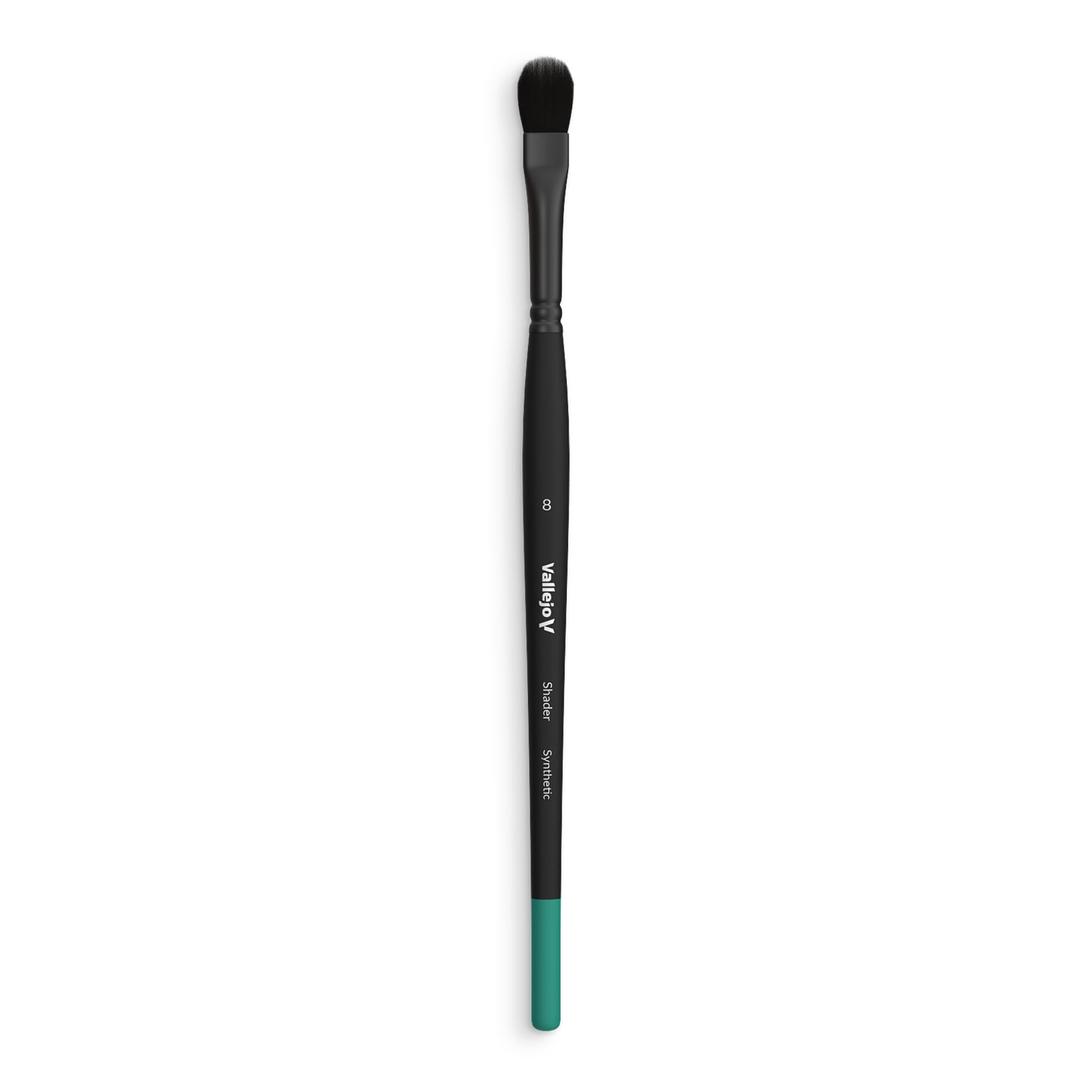 Vallejo Shader B06008 Filbert Flat Synthetic Brush No. 8