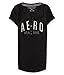 Aeropostale Women's Aero Athletic Division Ribbed Henley Shirt