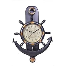 Altra Plastic Pendulum Wall Clock (45 cm x 30 cm x 5 cm, Grey)