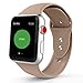 IYOU Sport Band Compatible with Watch Band 38MM 42MM 40MM 44MM, Soft Silicone Replacement Sport Strap Compatible with 2018 Watch Series 4/3/2/1 (Walnut,38MM, S/M)