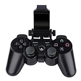 Megadream Bluetooth Android Phone Holder, Telescopic Gaming Clamp Clip Mount for Sony Playstation PS3 DualShock 3 Controller with D-Pad Cap Samsung Galaxy, HTC, Huawei, LG, Google Nexus, Nokia - Black