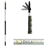 DocaPole 6-24 Foot Extension Pole - Multi-Purpose Telescopic Pole // Light Bulb Changer // Paint Roller // Duster Pole // Telescoping Pole for Window Cleaning, Gutter Cleaning, and Hanging Lights