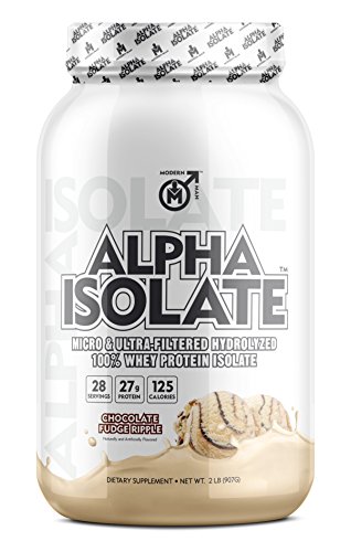 Alpha Isolate Whey Protein Isolate Γ’β¬β Pure Protein Powder, Proven Lean Muscle Builder & Ideal Post Workout Supplement for Men, Ultra Filtered to Remove Fats & Lactose, Chocolate Fudge Ripple, 2 Pound Alpha Isolate Whey Protein Isolate Γ’β¬β Pure Protein Powder, Proven Lean Muscle Builder & Ideal Post Workout Supplement for Men, Ultra Filtered to Remove Fats & Lactose, Chocolate Fudge Ripple, 2 Pound
