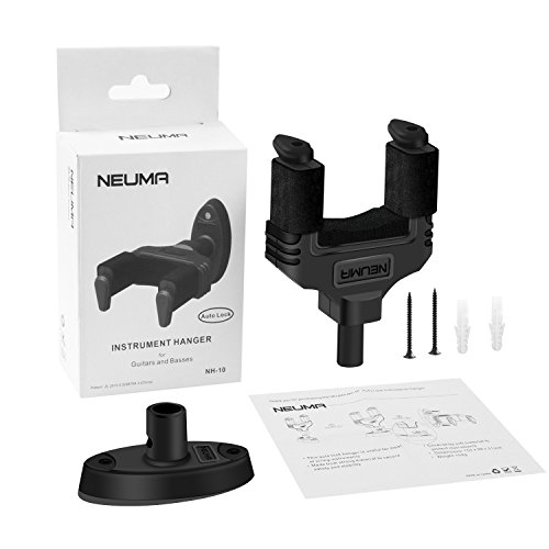 NEUMA Guitar Hanger Auto Lock Wall Mount Display Hook Holder Guitar Stand Fits All Size Guitars