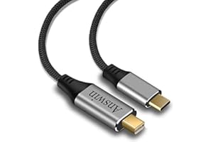 USB C to Mini DisplayPort, Answin 6Ft 4K@60Hz Thunderbolt 3 to Mini DisplayPort Cable Compatible for iPhone 15/16/17, M1/M4 M