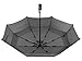Fidus Compact Windproof Vented Automatic Travel Umbrella With Double Canopy - Large Lightweight Folding Car Golf Umbrella for Women Men Kids-grey