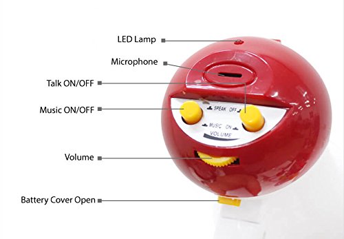 Mini Plastic Cheerleading Megaphone Bullhorn with handle, neck strap Siren for Kids - Speaker Voice Amplifier Foldable Portable Handheld Loud Bulhorn (Red) - Thumbnail 2