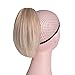 Oubeca Synthetic Claw Clip Ponytail Extensions Straight Short Pony Tail Hair Pieces For Women (27T613)