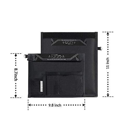 Signal Blocking, Anti-Tracking, Anti-Spying,RFID Single Blocking Bag, Radiation Protection for Cell Phones, Key Fobs and Credit Cards,Faraday Key Fob Bag, Anti-Hacking Security Bag (M:9.8IN X 11IN)