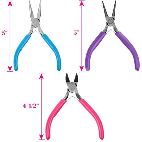 image for Jump Rings and Jewelry Pliers for Jewelry Making, Cridoz Jewelry Repai