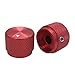 Taiss/ 2pcs Red Aluminum Rotary Electronic Control Potentiometer Knob For 6 mm Diameter Shaft, Volume Control Knobs, Audio knob, Guitar Knobs，Switch Knob, 20mm dia. x 15.5mm height