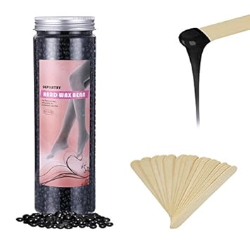 Buy Hobeauty Black 14oz Hair Removal Wax Beads With 15pcs Free