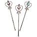 Funny Party Hats Princess Accessories - Princess Wand and Tiara - 6 Pc Princess Party Tiaras and Wands