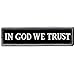EmbTao in GOD We Trust Embroidered Tactical Morale Fastener Hook&Loop Patch - Black & White