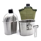 TargetEvo Stainless Steel Military Canteen 1QT