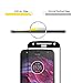 [2 Pack] Orzero For Moto X4 (Updated Version: add precise holes for sensors and microphone) Tempered Glass Screen Protector, 2.5D Arc Edges 9 Hardness HD Full-Coverage [Lifetime Replacement Warranty]