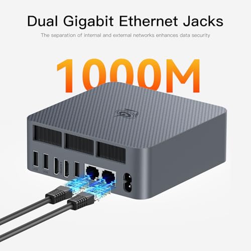 Beelink EQR5 Mini PC, AMD Ryzen 5 5500U(7nm, 6C/12T) up to 4.0GHz, Mini Computer 16GB DDR4 RAM 480GB PCIe3.0x4 SSD, Micro PC 4K@60Hz Dual HDMI Display/WiFi6/BT5.2/Office/Home/HTPC/W-11 Pro