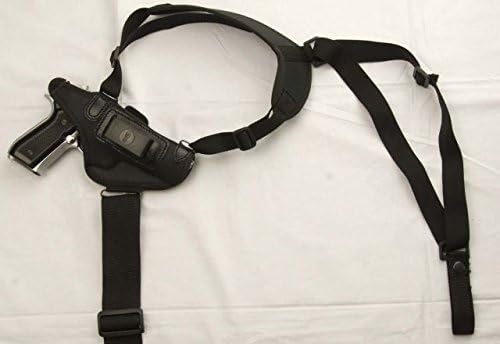 Cebeci 10245LB05 Left-Hand Nylon Horizontal Shoulder IWB 10245 Holster Gun Belt, Black