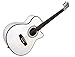 Martin Smith 6 String Electric Acoustic Guitar Cutaway - White, W-401E-WHT)