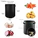 SYOURSELF 3 Pack 7 Galllon Potato Planter Grow Bags, Double Layer 400GSM Non-Woven Fabric Pots with Handles,Potato Peanut Growing Box for Nursery Garden+3 Waterproof Labels(Black)thumb 2
