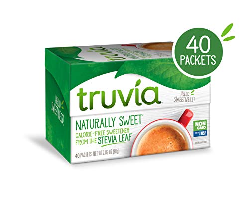 TRUVIA NATURAL STEVIA SWEETENER PACKETS, 2.82 OZ (40 CT)