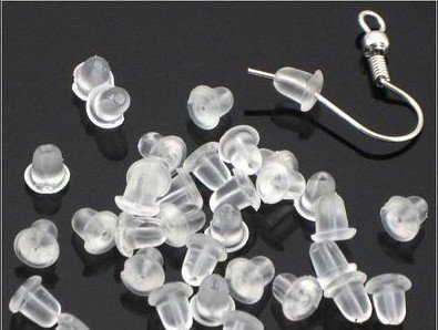 Beading Station 100 Pcs Hypo Allergenic Bullet Clutch Earring Backs ~ Jewery Findings (Large Bullet)