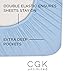 Cal King Size 4 Piece Sheet Set - Comfy Breathable & Cooling Bed Sheets Set - Hotel Luxury Bedding for Women, Men, Kids, Teens, Boys & Girls - Deep Pockets, Soft, Wrinkle Free - Oeko-Tex - Light Blue