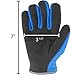 Kids Stretch Work Gloves with Synthetic Leather Palm, Fits Youth Ages 5-8 (Wells Lamont 7700Y)