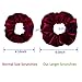 Ondder 5 Pack Large Hair Scrunchies for Hair Ponytail Holder Bobbles Elastic Colorful Scrunchy Hair Bands Ties Hair Scrunchies for Women, Solid Color Cintas Para el Pelo de Mujer
