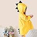 zlimigx Raincoat for Kids Rain Jacket Cute Dinosaur for Boys for Girls[M Size] Yellow