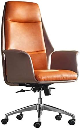 ホームと研究のための革張りの椅子 人間工学に基づいて設計高さ調節が可能な椅子 金属の耐摩耗性を セットアップ ゲームチェア 回転オフィスチェア