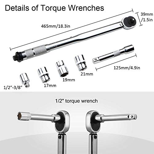 1/2" Drive Click Torque Wrench (10150 FtLB,28210Nm) Micrometer
