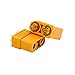 LHI XT90 Battery Connector Set for RC Lipo Battery Motor 6 Pairs Yellow,6 Male Connectors + 6 Female Connectors