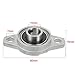 uxcell 4pcs KFL000 10mm Zinc Alloy Self Aligning Pillow Block Flange Bearing