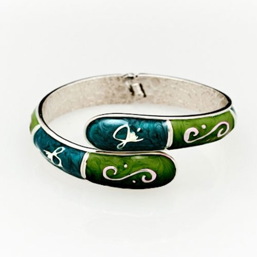 Fumi emerald aqua bracelet purse hanger