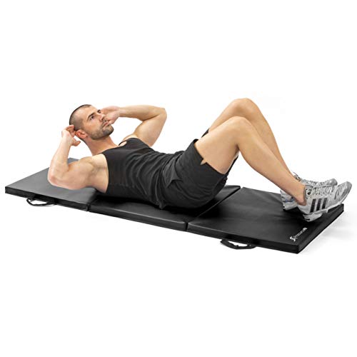 ProsourceFit TriFold Folding Exercise Mat Black Pricepulse