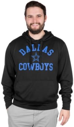 Dallas Cowboys Men's Black Aster Performance Fleece Hooded Sweatshirt X-Large