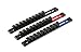 ARES 70345-3-Piece 1/2-Inch Drive Aluminum Socket Organizer Set - Store up to 10 Sockets on Each Rail and Keep Your Tool Box Organized