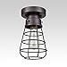 DANSEER Retro Industrial Loft Barn Oil Rubbed Bronze Cage Ceiling Light Fixture