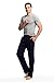 CYZ Men's 100% Cotton Jersey Knit Pajama Sleep/Lounge Pants-EveningBlue-L