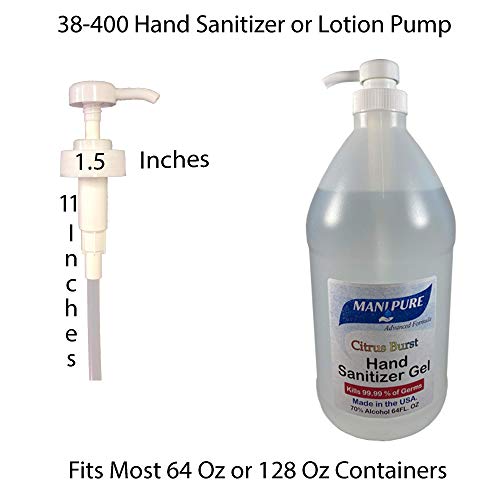 econ 10 Pack 1 gallon pump Hand Sanitizer Shampoo/Conditioner Dispenser fits most (128 or 64