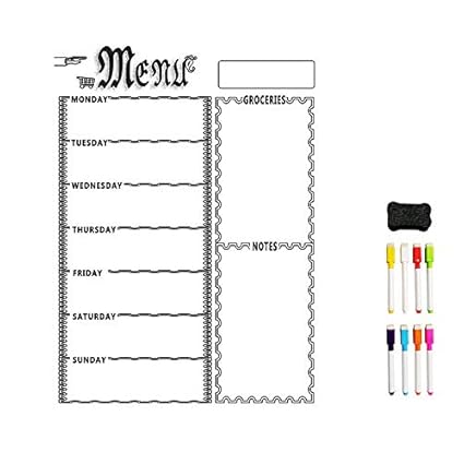 TOOGOO A3 Hoja de Pizarra MagnéTica para Refrigerador de Cocina ...