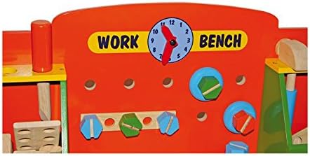 small foot 1533 Workbench "Tobi" made of colorful wood, incl. accessories, tools, vice and storage space, from 3 years - Image 4