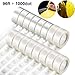 1000 Pieces Balloon Glue Point 96 ft Balloon Tape Strip Balloon Decorating Strip Kit Balloon Arch Garland Decorating Strip Clear for Wedding Party Birthday Babyshower Decorations DIY (16 Pieces)