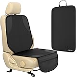 Premium Seat Cover for Baby & Toddler Car Seats by FORTEM - 100% Waterproof Durable Quality Car Seat Protector + Kick Mat - Protection Against Damage to Leather & Cloth Seats