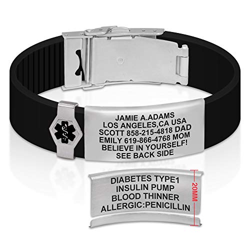 Divoti Sport ID Medical Alert Bracelet – Personalized Medical ID