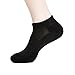 Men's Low Cut Cushion Socks-6 Pack Athletic Casual Ankle Cotton Socks,Black