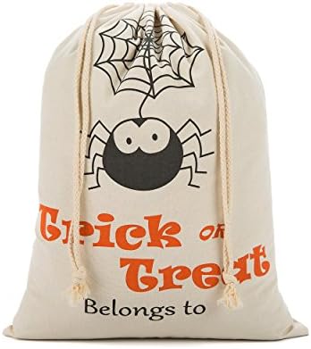 Ochoice Halloween Bags Trick or Treat Candy Bags Drawstring Sacks Pumpkin Bags for Kids Presents Pattern C