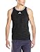 adidas Men's Heathered Tank Top, Black/Granite, X-Large