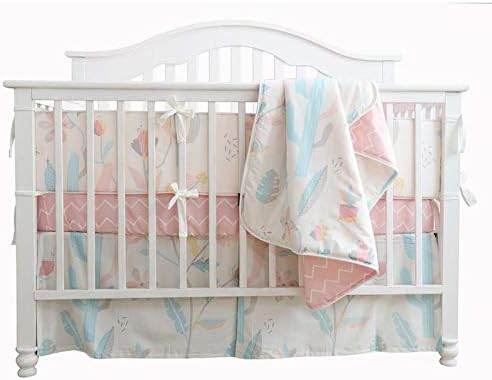 Sahaler Baby Crib Bedding Set For Boys 3 Pieces Set Of Whale Nursery Bedding Baby Blanket Fitted Crib Sheets Skirt White 3pcs Cotton Cactus Buy Online At Best Price In